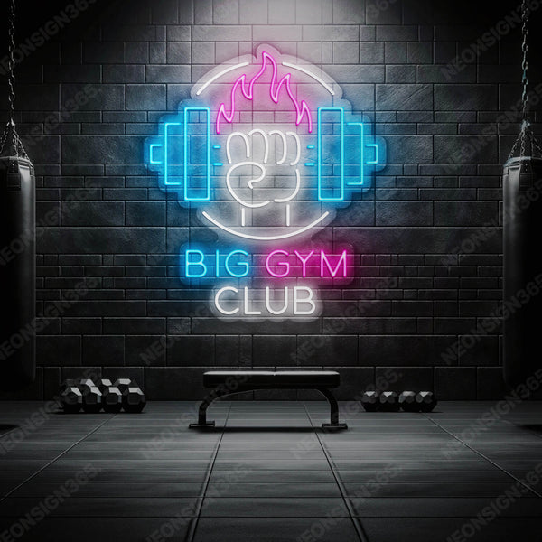 "Big Gym Club" Neon Sign