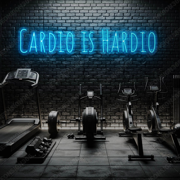 "Cardio is Hardio" Neon Sign
