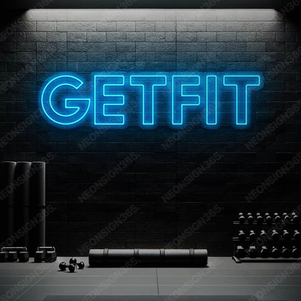 "Get Fit" Neon Sign