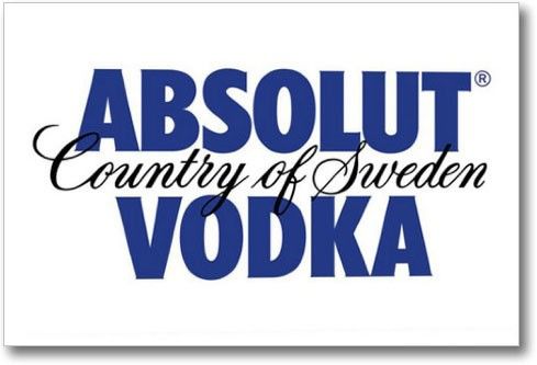 Absolut Vodka Country Of Sweden Bar Stretched Canvas Print