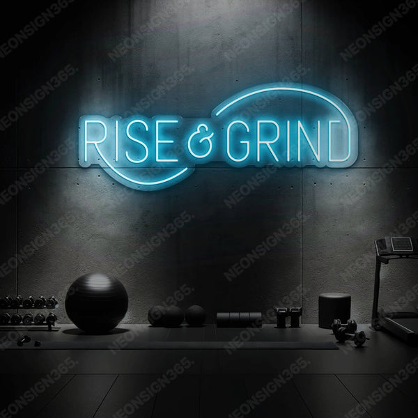 "Rise n Grind" (V2) Neon Sign