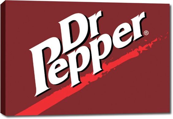 Dr Pepper Soft Drink Bar Stretched Canvas Print