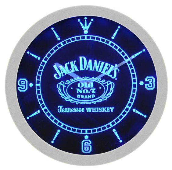 Jack Daniel S Whiskey Bar Wall Clock