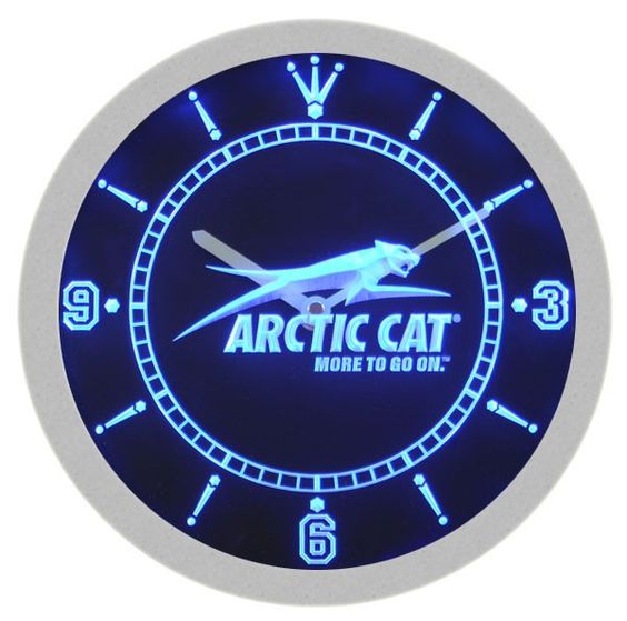 Arctic Cat Snowmobiles LED Light Bar Wall Clock