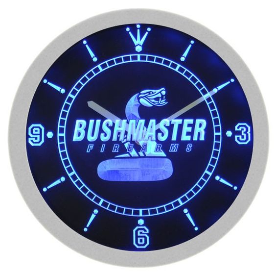 Bushmaster LED Light Bar Wall Clock