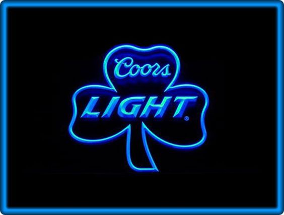 Coors Light Shamrock Beer Bar Pub Restaurant Light