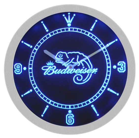 Budweiser Lizard Beer Bar Wall Clock