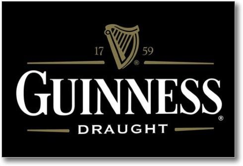 Guinness Draught Beer Bar Stretched Canvas Print