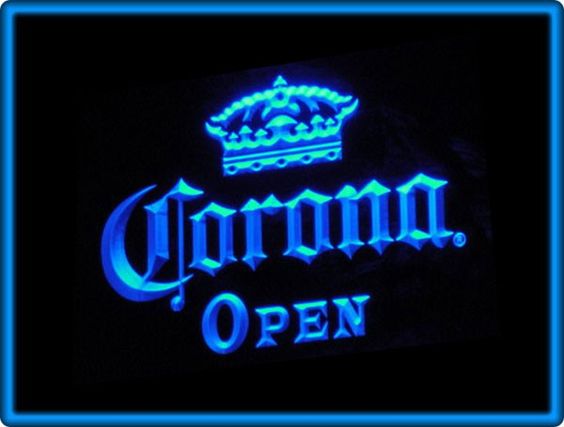 Corona Open Beer Bar Pub Restaurant LED Light