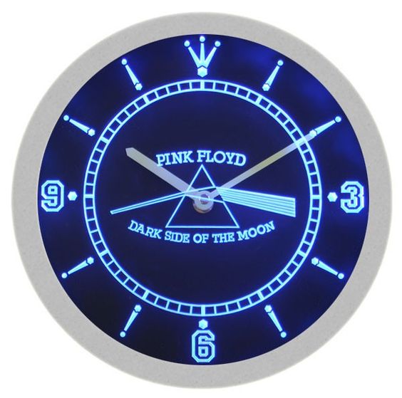 Pink Floyd Metal Rock Music LED Light Bar Wall Clock