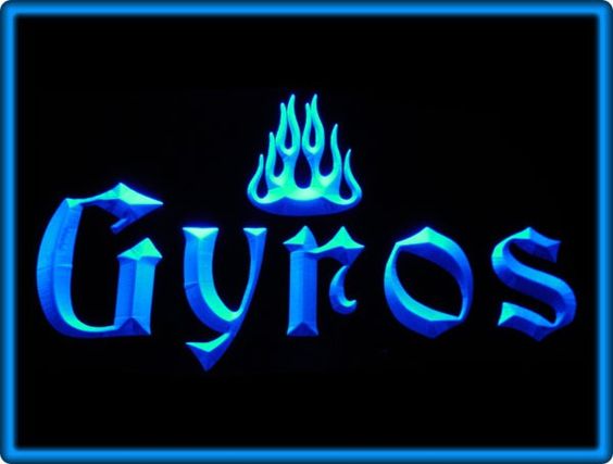 Gyros Sandwich Bar Pub Restaurant LED Light