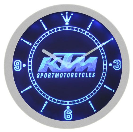 Ktm Sportmotorcycles LED Light Bar Wall Clock