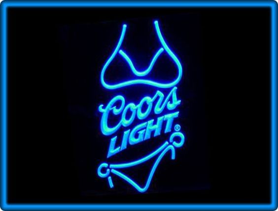 Coors Light Bikini Beer Bar Pub Restaurant LED Light