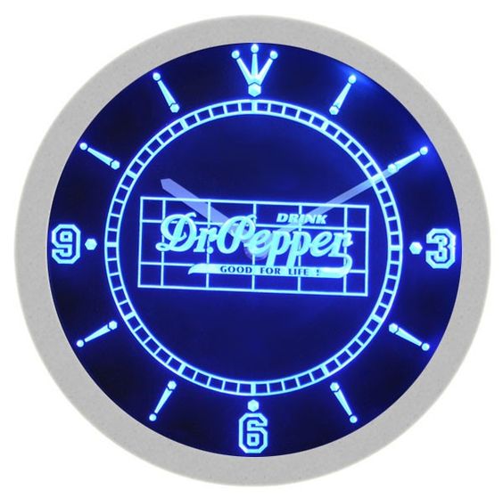 Dr Pepper Good For Life LED Light Bar Wall Clock