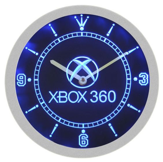 Xbox 360 Game LED Light Bar Wall Clock