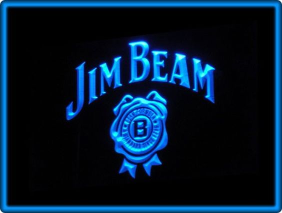 Jim Beam Bourbon Bar Pub Restaurant LED Light