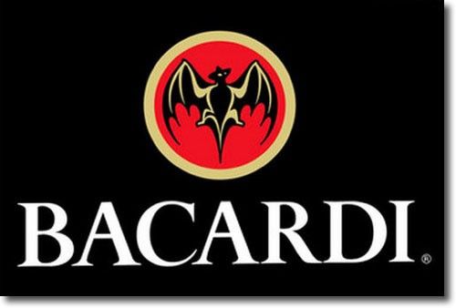 Bacardi Rum Bar Stretched Canvas Print Light