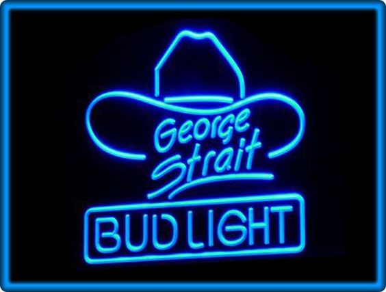 Bud Light George Strait Beer Bar Pub Restaurant LED Light