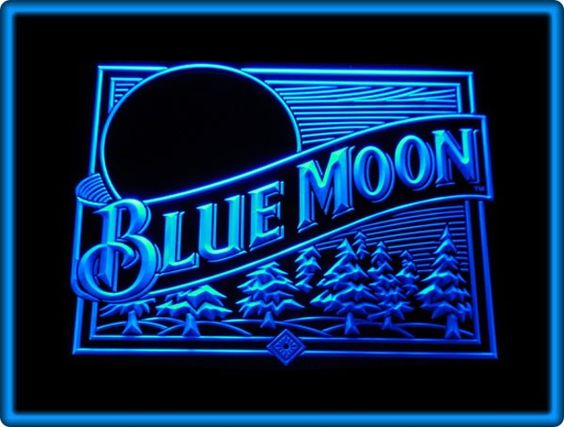 Blue Moon Beer Bar Pub Restaurant Light