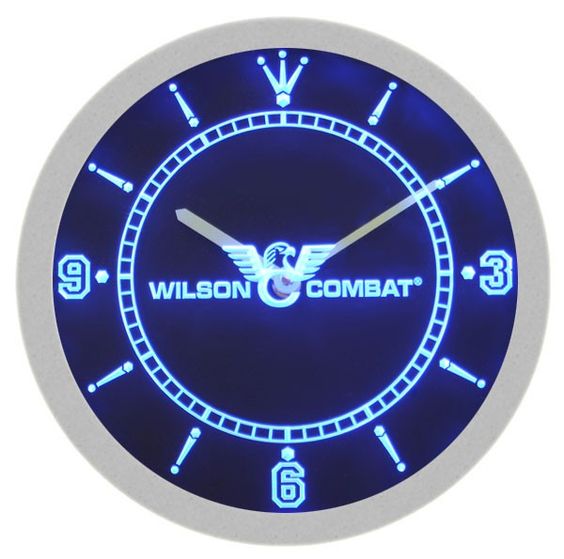 Wilson Combat Firearms Bar Wall Clock