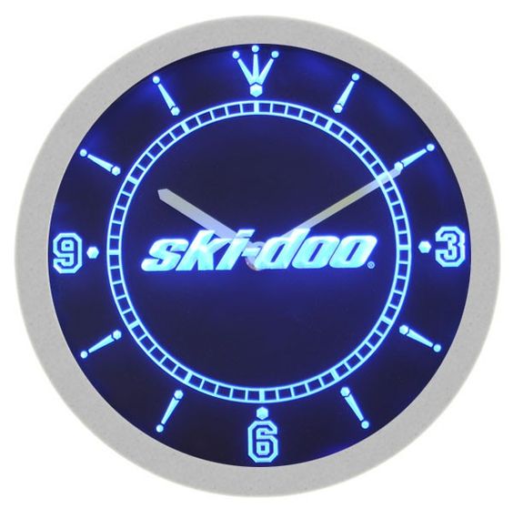 Ski-Doo Snowmobiles LED Light Bar Wall Clock