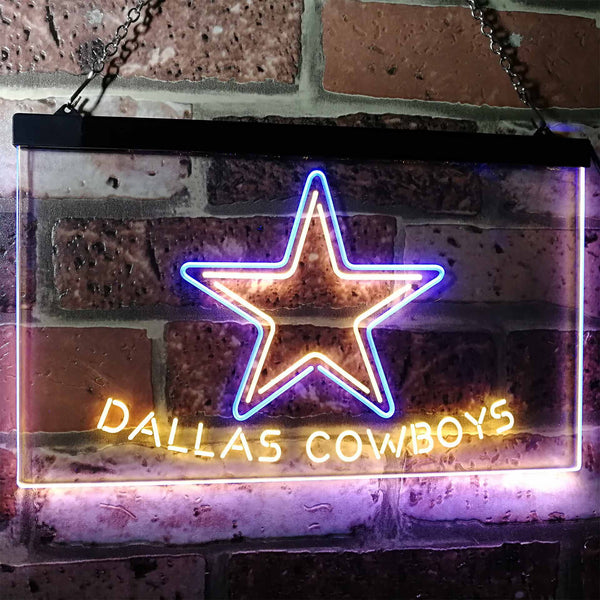 Star Cowboys Football Club Dallas Led Light