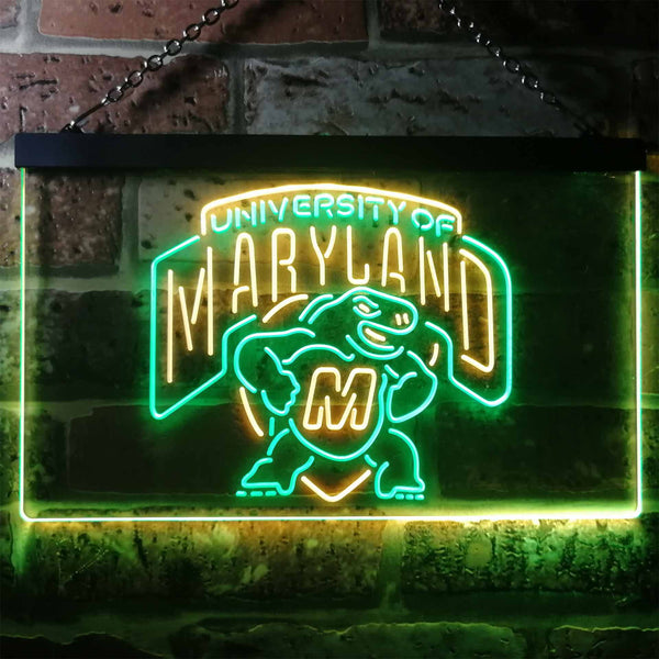 University Of Maryland Club Terrapinses Led Light