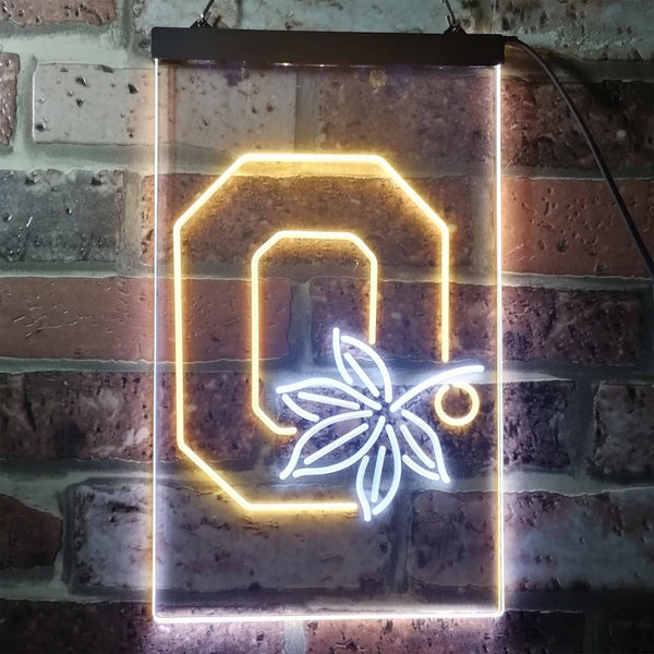 Ohio State Buckeyes Maple Leaf Sport Team Club Led Light 2022 10