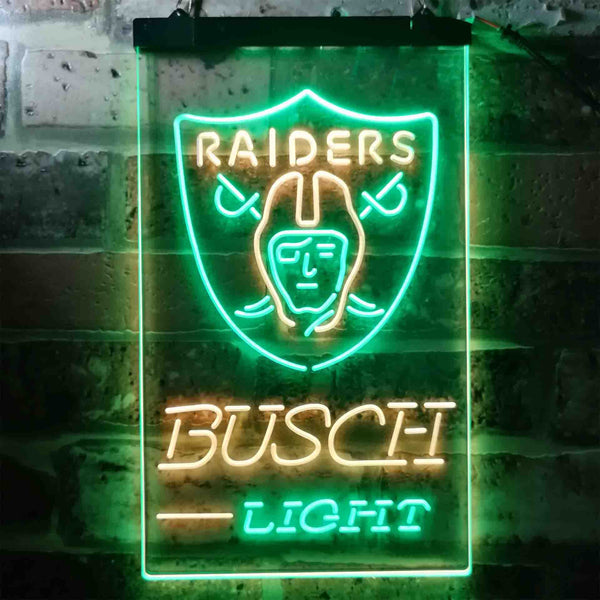 Oakland Raiders Busch Light Led Light