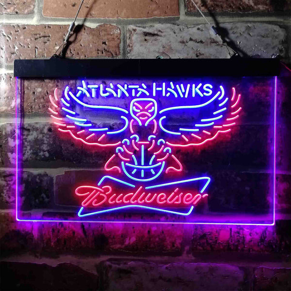 Atlanta Hawks Nba Budweiser Beer Led Light