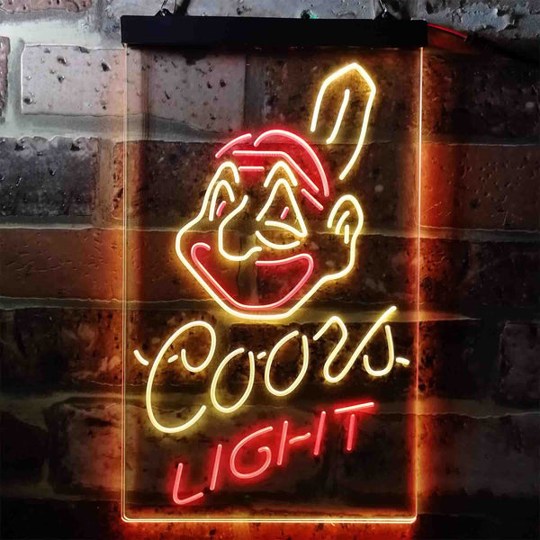 Cleveland Indians Coors Light Led Light