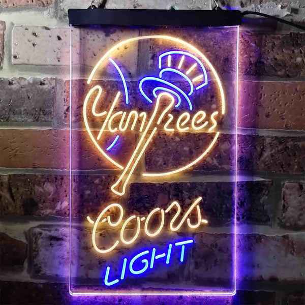 Coors Light Beer Baseball Nyy Led Light 2022 10