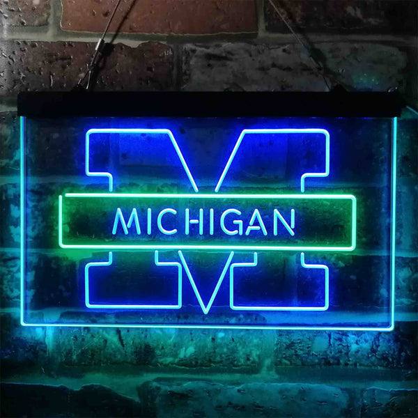 Michigans Sport League Team Wolverines Club Led Light 2022 10