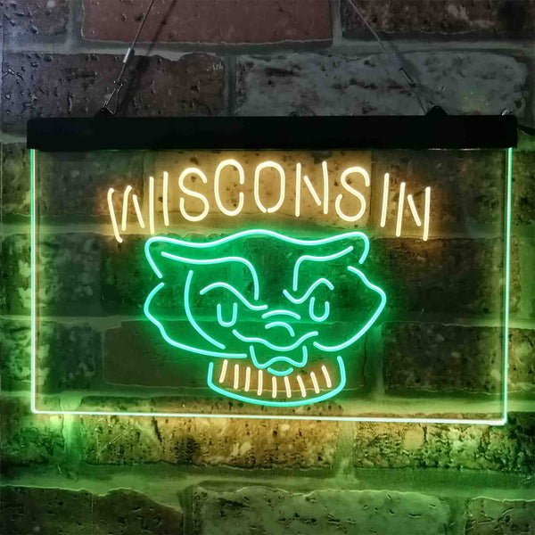 Wisconsin University Badgers Ncaa College Led Light