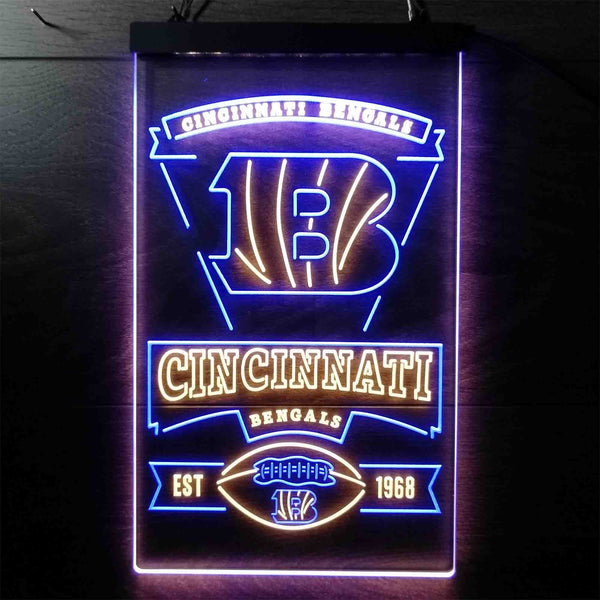 Cincinnati Bengals Est 1968 Led Light