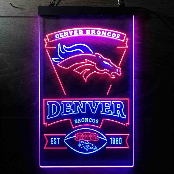 Denver Broncos Est 1960 Led Light