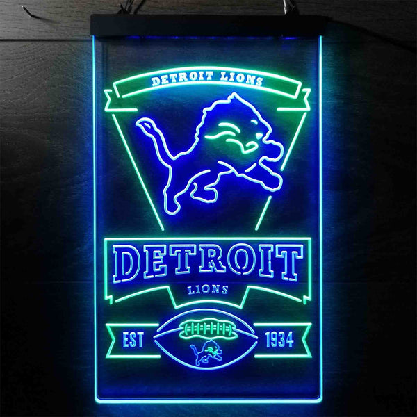 Detroit Lions Est 1934 Led Light