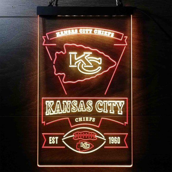 Kansas City Chiefs Sports Bar LED Light