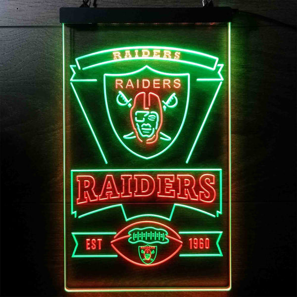 Oakland Raiders Est 1960 Led Light