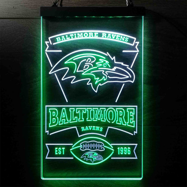 Baltimore Ravens Est 1996 Led Light