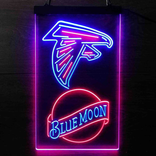 Blue Moon Bar Atlanta Falcons Est 1966 Led Light