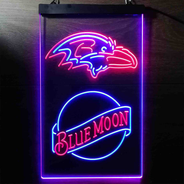 Blue Moon Bar Baltimore Ravens Est 1996 Led Light