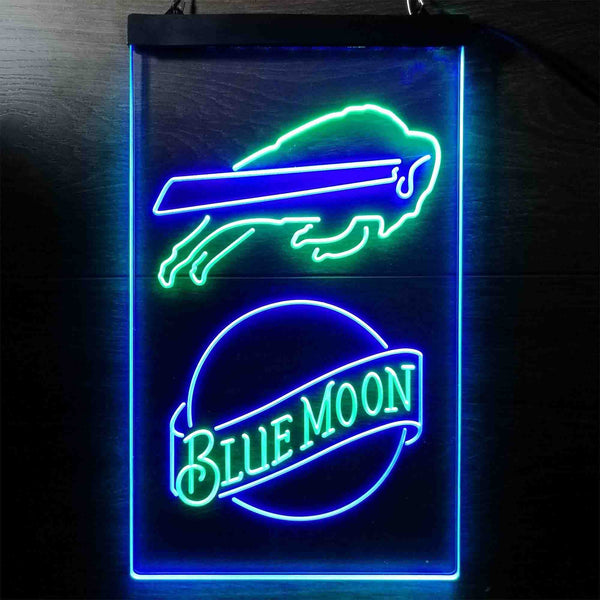 Blue Moon Bar Buffalo Bills Est 1960 Led Light