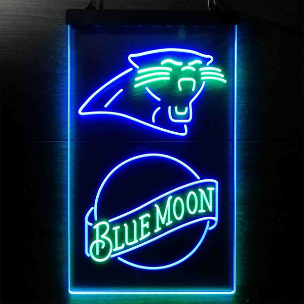 Blue Moon Bar Carolina Panthers Est 1995 Led Light