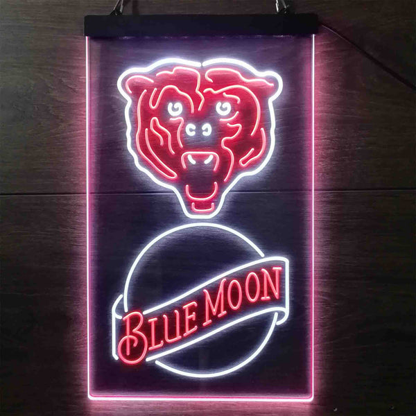 Blue Moon Bar Chicago Bears Est 1920 Led Light