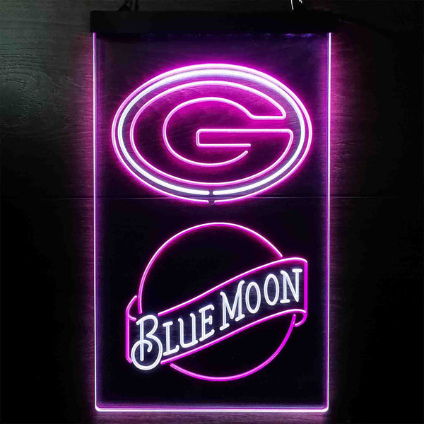 Blue Moon Bar Green Bay Packers Est 1919 Led Light