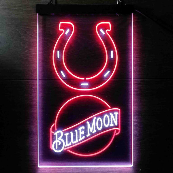 Blue Moon Bar Indianapolis Colts Est 1953 Led Light