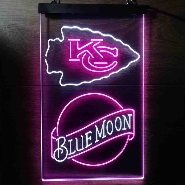 Blue Moon Bar Kansas City Chiefs Est 1960 Led Light