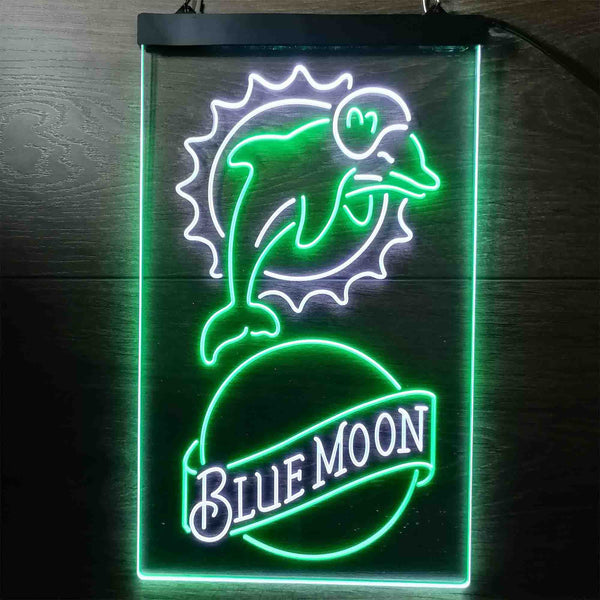 Blue Moon Bar Miami Dolphins Est 1966 Led Light 2022 10