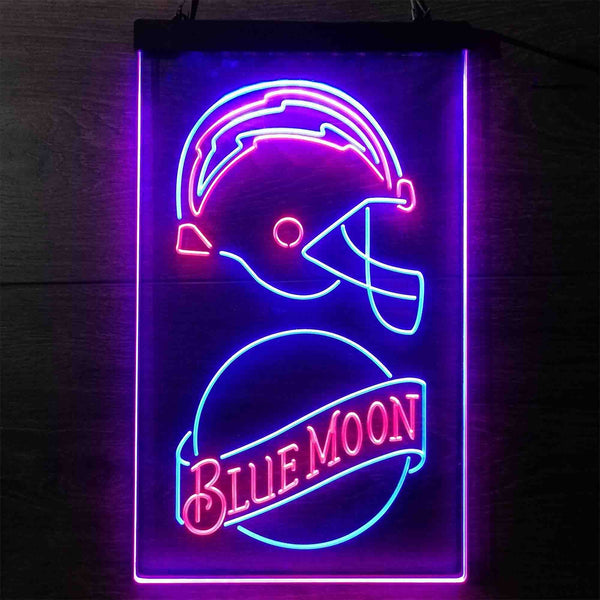 Blue Moon Bar Los Angeles Chargers Est 1960 Led Light